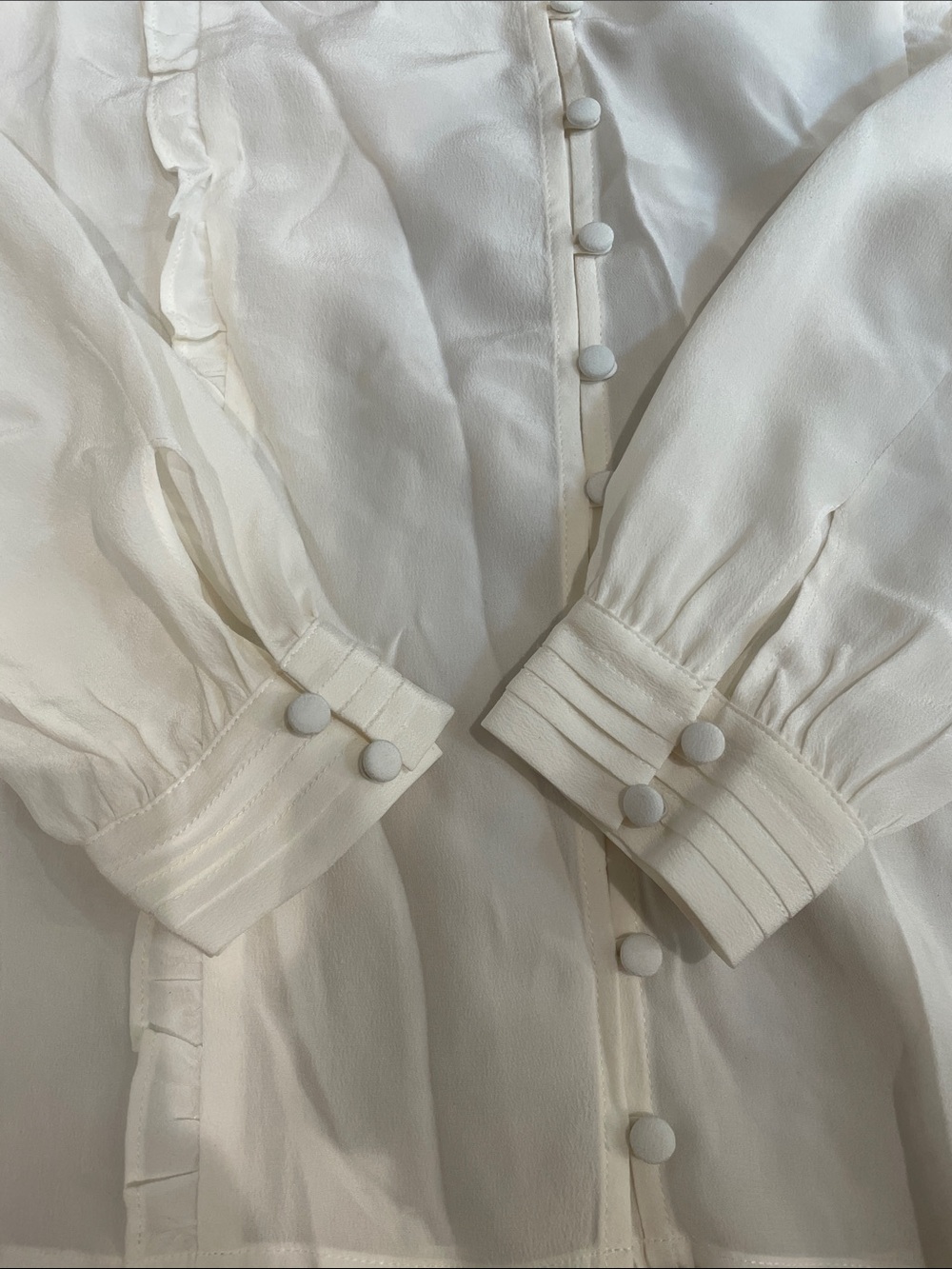 ‼️Moving Sale / NWT Sezane CLAIRE BLOUSE Ecru in US size 4 / European size 36 - Picture 5 of 10